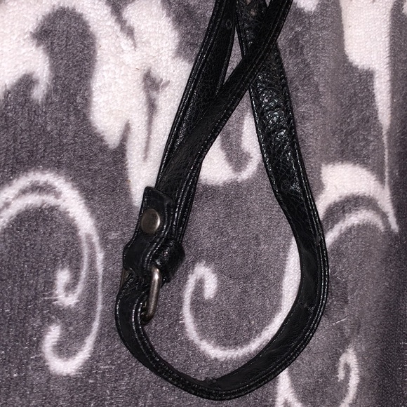 Roxy Mini Black Pleather Messenger Gameday Tote Purse - Picture 9 of 9